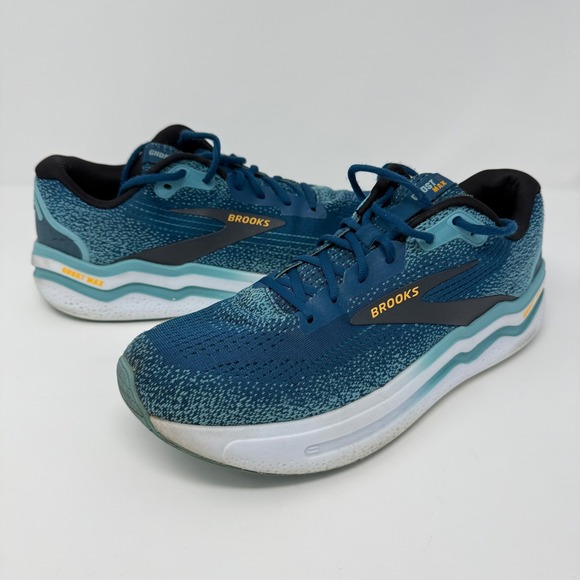Brooks Ghost Max 2 Mens Running Shoes Teal Blue Size 11.5 Road Shoes